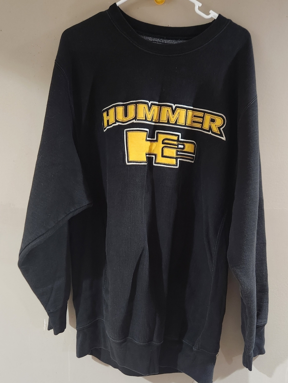 Steve and Barry's Hummer Crew Neck Black Sweatshirt sz L